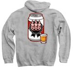LUX Lounge Fire Fundraiser, a Sport Grey Pullover Hoodie (back-view)