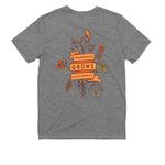 Abundance Grows in Solidarity, a Aluminum Grey Allmade Youth Eco Triblend Tee (back-view)