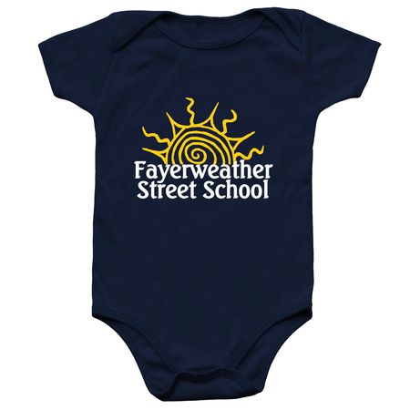 Fayerweather Onesie, a Navy Infant Onesie