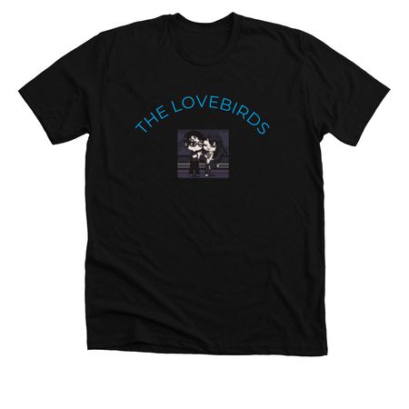 THE LOVEBIRDS T-SHIRT AND HOODIES, a Solid Black Blend Premium Unisex Tee