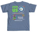 Purrfectly Wild Hoodies: "Seal The Future", a Blue Jean Comfort Colors Unisex Tee (back-view)
