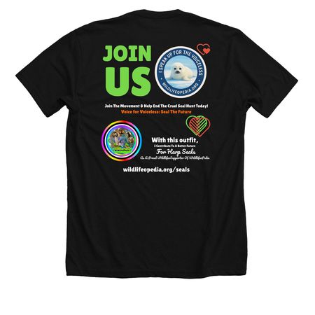 Purrfectly Wild Hoodies: "Seal The Future", a Solid Black Blend Premium Unisex Tee