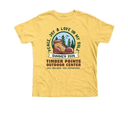 Summer 2026 Shirt- Youth Darker Font, a Heather Yellow Gold Premium Youth Tee