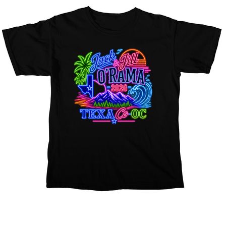 2026 Jack & Jill O'Rama TexaCo-OC, a Black Comfort Colors Unisex Tee