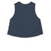Canine Treasures, a Heather Navy Women's Cropped Racerback Tank (back-view)
