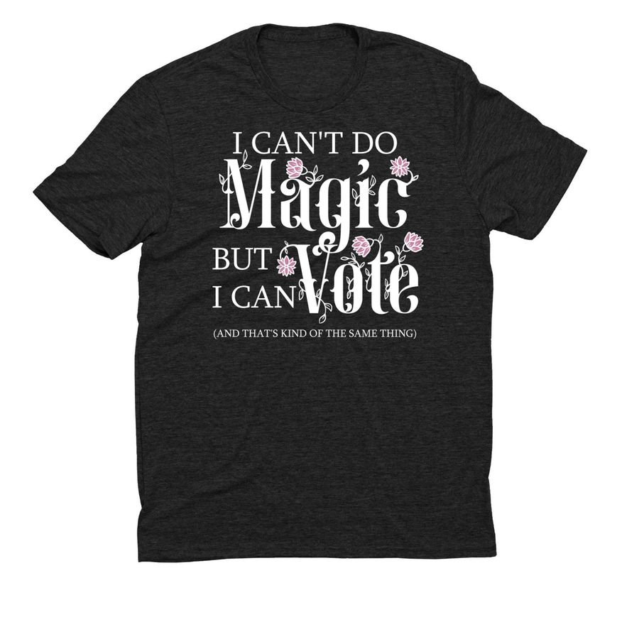 Make Some Voting "Magic", a Space Black Allmade Eco Triblend Unisex Tee
