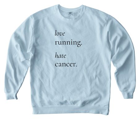 Project Purple x London Marathon, a Chambray Comfort Colors Crewneck Sweatshirt