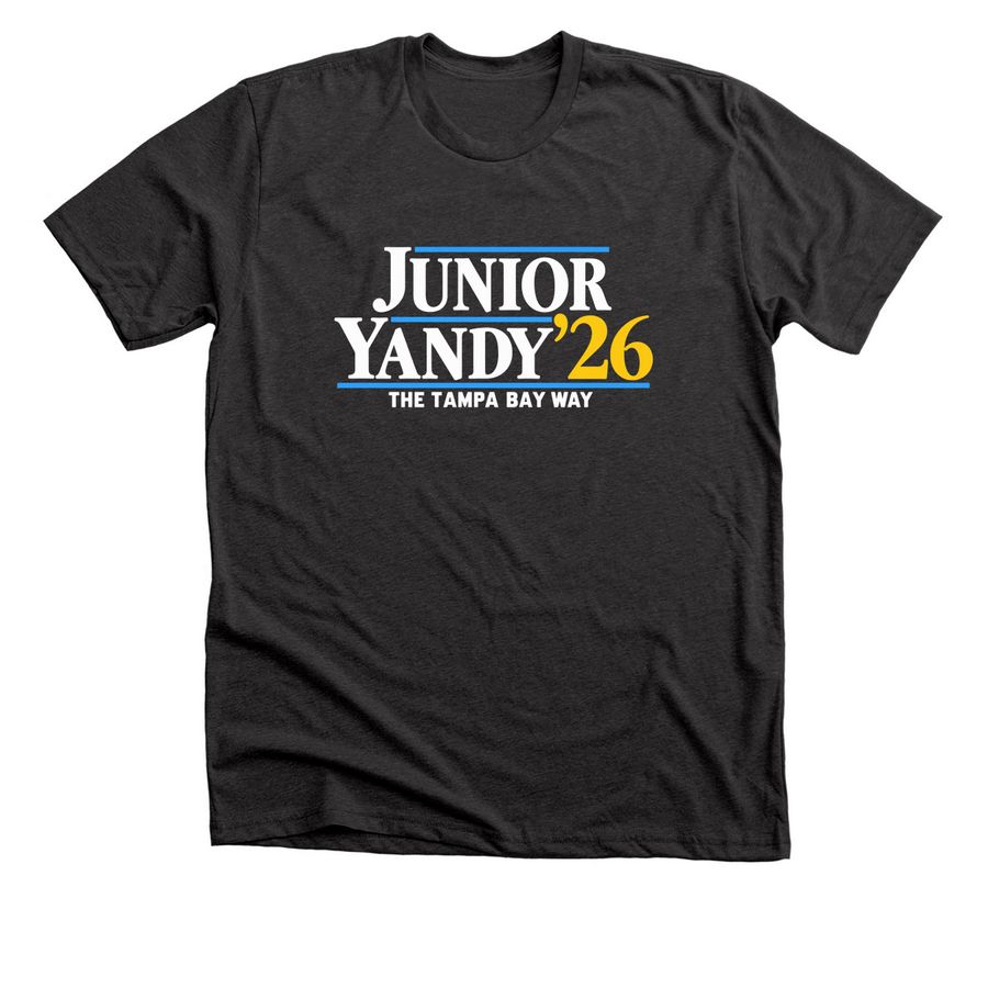 Junior-Yandy '26 the Tampa Bay Way Alds 2026, a Dark Grey Heather Premium Unisex Tee