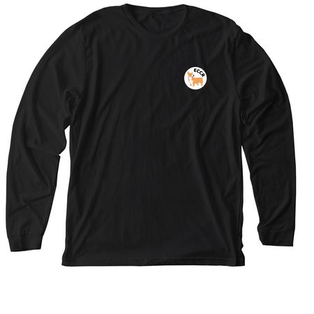 ECCR Foster, a Solid Black Blend Premium Long Sleeve Tee