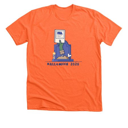 MLA Halloween 2026!, a Heather Orange Premium Unisex Tee