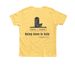 Farm Safety - Raised Rural, a Heather Yellow Gold Premium Youth Tee (back-view)