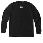 String Quartet is Cool T, a Solid Black Blend Premium Long Sleeve Tee (back-view)