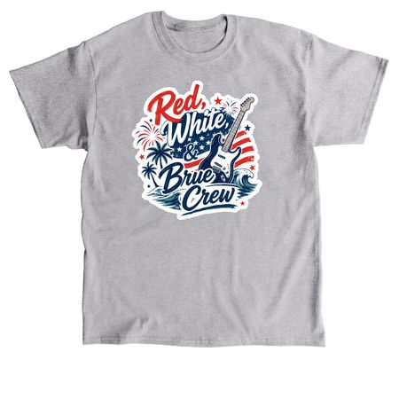 Red, White, & Brue Crew, a Sport Grey Classic Unisex Tee