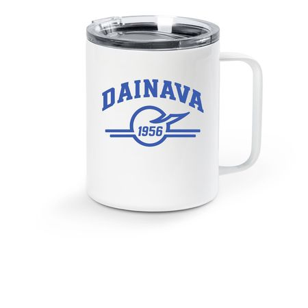 Dainava 70th Travel Mug, a White Stainless Steel Travel Mug