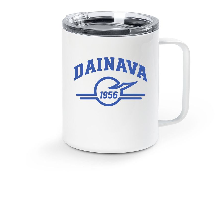 Dainava 70th Travel Mug, a White Stainless Steel Travel Mug