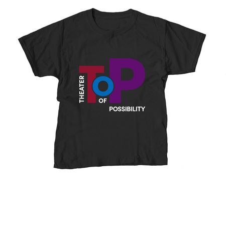 Theater of Possibility, a Black Youth Unisex Tee