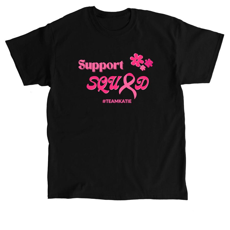 Katie's Support Squad, a Black Classic Unisex Tee