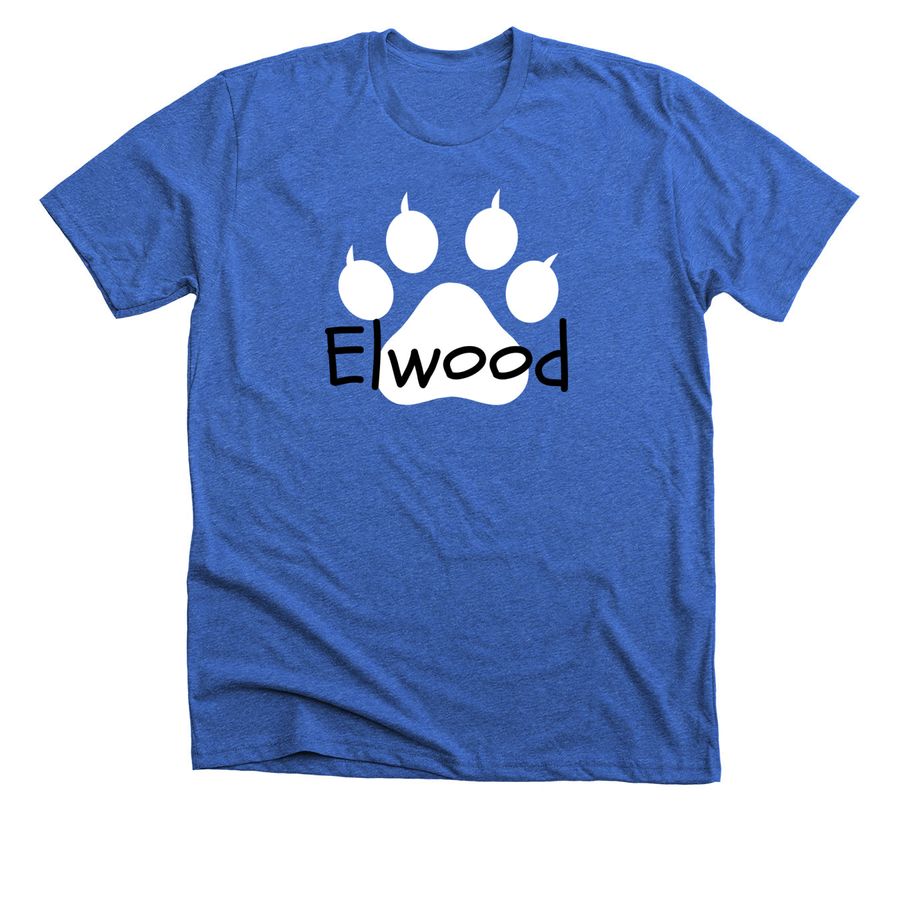 Elwood Tigers, a Heather True Royal Premium Unisex Tee
