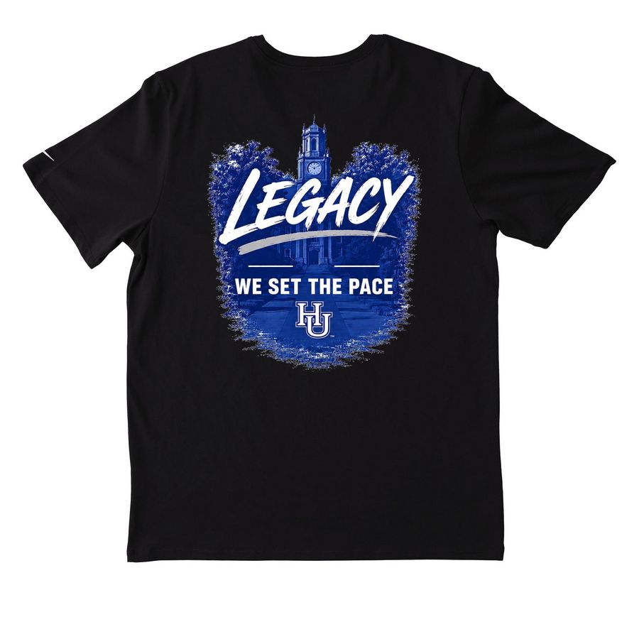 Hampton Standards, a Black Nike Dri-FIT Jersey Blend Performance Tee (back-view)