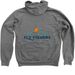 TWFF Special Hoodies, a Deep Heather Zip Up Hoodie (back-view)