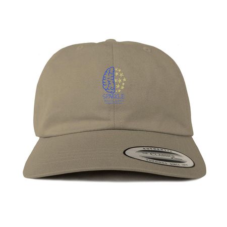 Sparkle Brain Gang Hat, a Khaki Printed Classic Baseball Cap