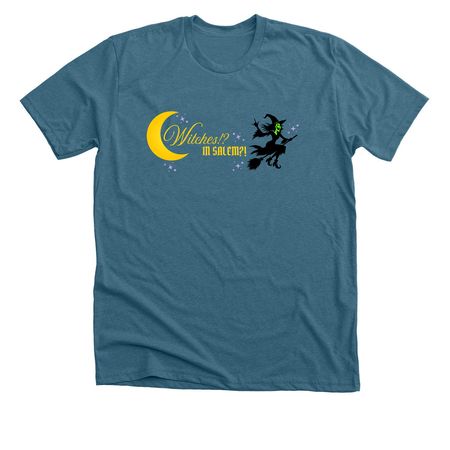 Witches!? In Salem!? Merch, a Heather Deep Teal Premium Unisex Tee