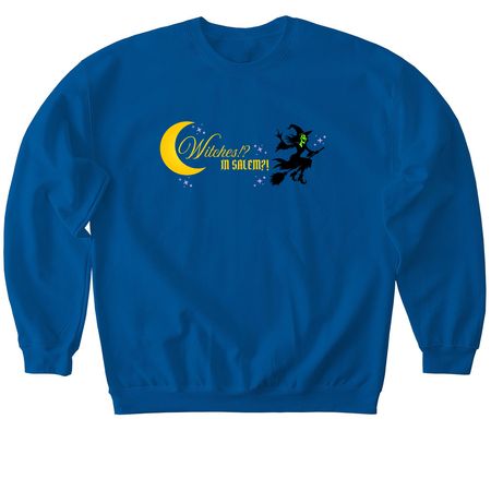 Witches!? In Salem!? Merch, a Royal Softstyle Crewneck Sweatshirt