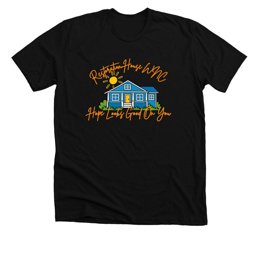 Hope Looks Good On You, a Solid Black Blend Premium Unisex Tee