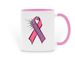 Aicardi Syndrome Ribbon Mug, a Pink Two-Tone Ceramic Mug