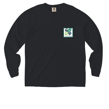 GPB Logo Long Sleeve, a Black Comfort Colors Long Sleeve Pocket Tee