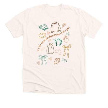 Time of the Year, a Heather Natural Premium Unisex Tee