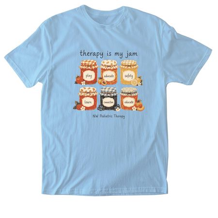 Jam, a Light Blue Softstyle Cotton Tee