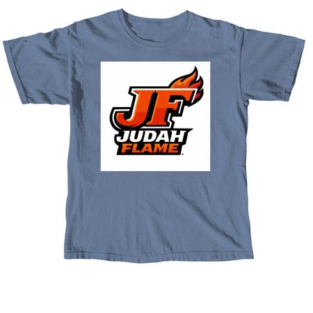 JUDAH FLAME, a Blue Jean Comfort Colors Unisex Tee