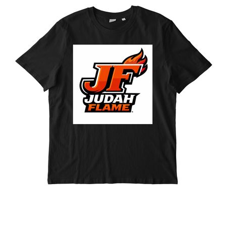 JUDAH FLAME, a Black Stanley/Stella Unisex Creator 2.0 Tee