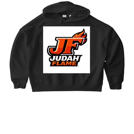 JUDAH FLAME, a Black Stanley/Stella Women?s Stella Nora Pullover Hoodie