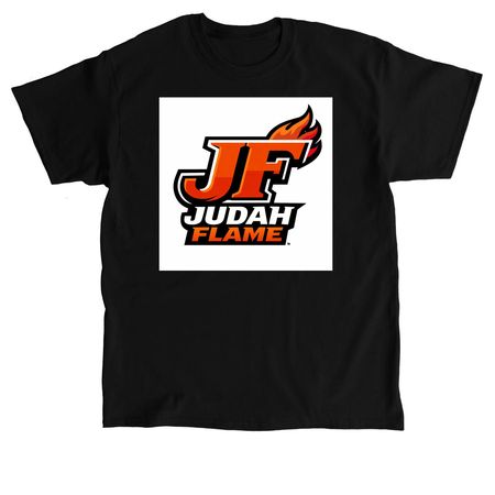 JUDAH FLAME, a Black Classic Unisex Tee