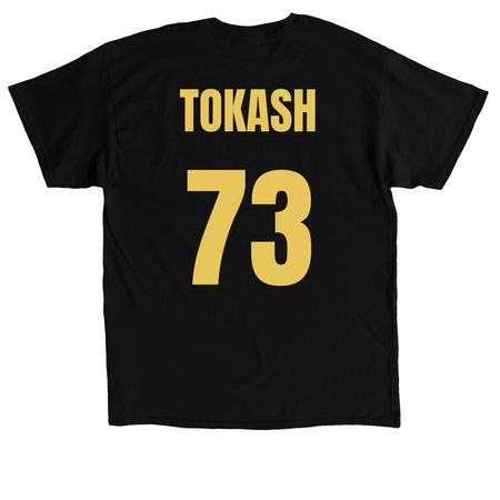 PLAYER, a Black Classic Unisex Tee (back-view)