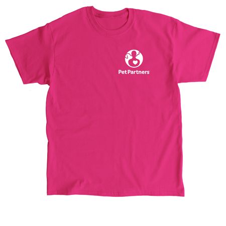 Pet Partners White Logo Shirts, a Heliconia Classic Unisex Tee