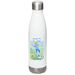 Remember to hydrate&nbsp;, a White Stainless Steel Water Bottle
