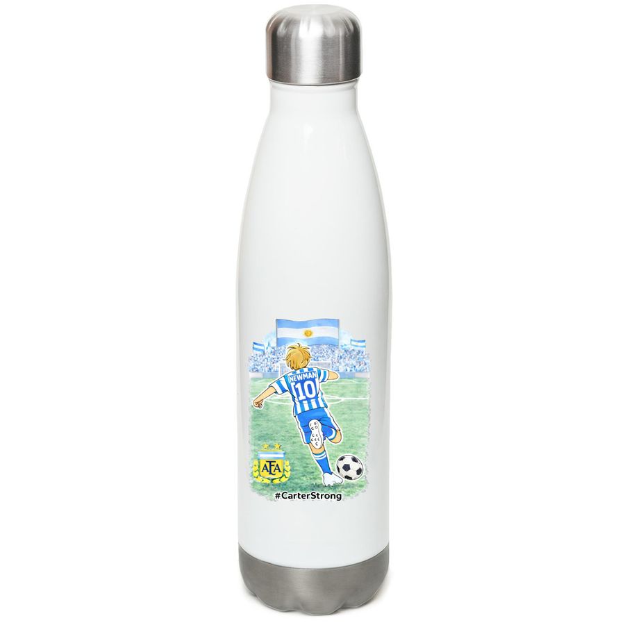 Remember to hydrate&nbsp;, a White Stainless Steel Water Bottle