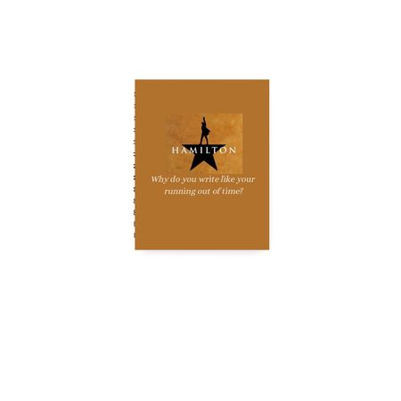 Hamilton Notebook, a White Spiral Notebook