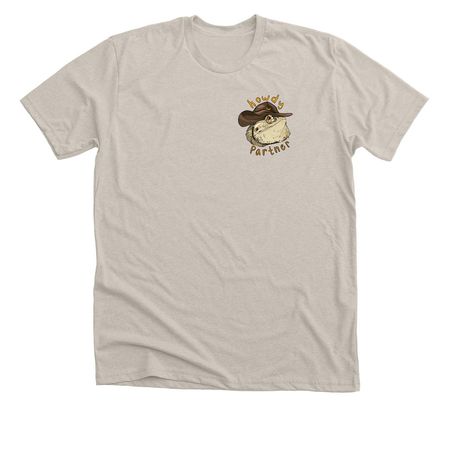 Howdy Partner&nbsp;, a Heather Dust Premium Unisex Tee