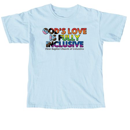 God's Love, a Chambray Comfort Colors Unisex Tee