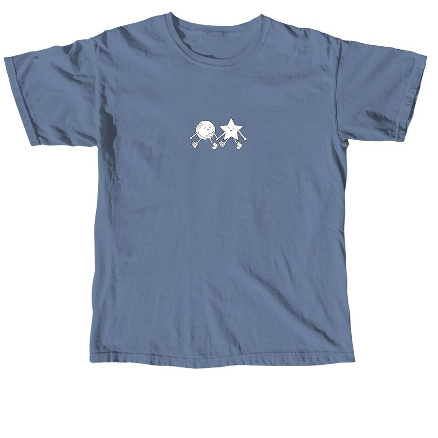 Moon and Stars Spring Merch, a Blue Jean Comfort Colors Unisex Tee