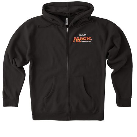 Team Magic The Gathering, a Black Heavyweight Zip Up Hoodie