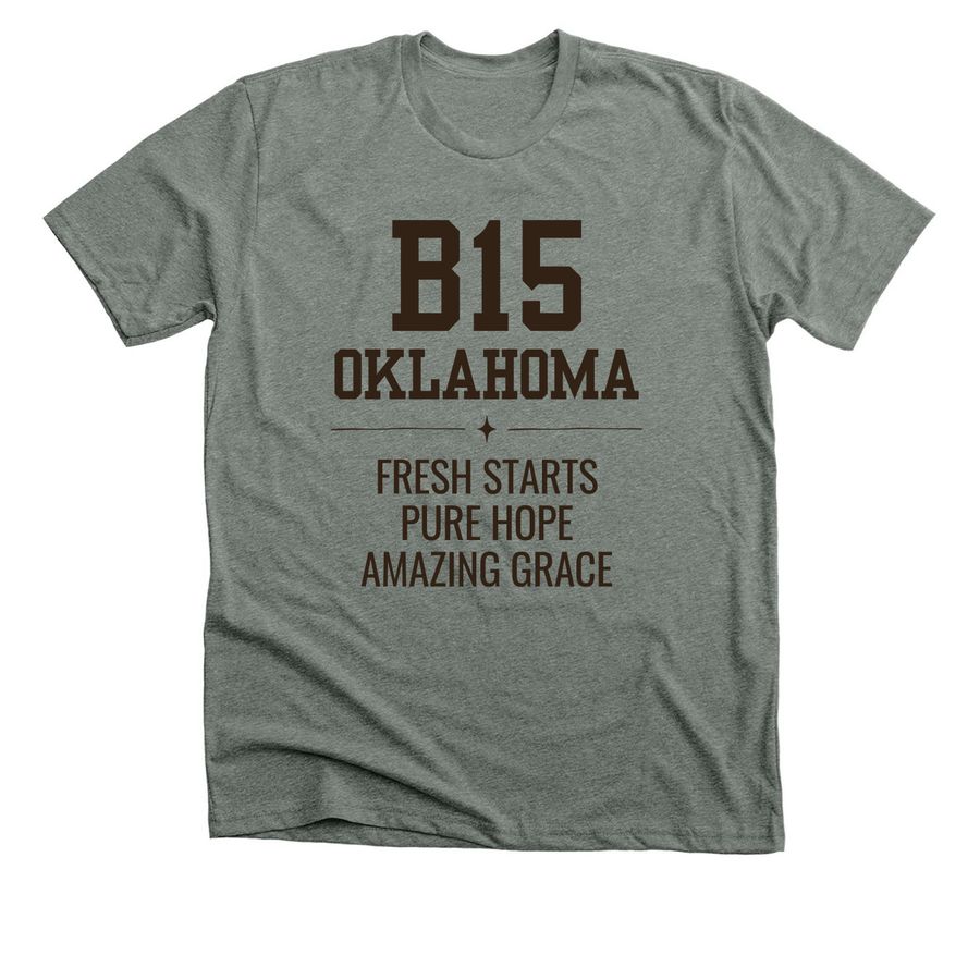 B15 - Oklahoma, a Deep Heather Premium Unisex Tee