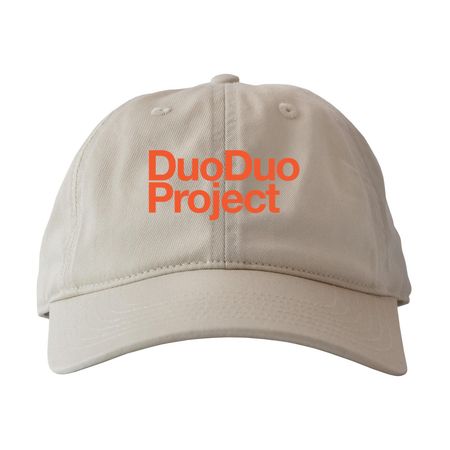 Duo Duo Project Caps (orange logo), a Oyster Printed Eco Baseball Cap
