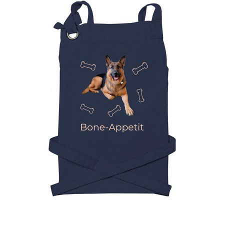 German Shepard&nbsp;, a Navy Cotton Canvas Pocket Apron