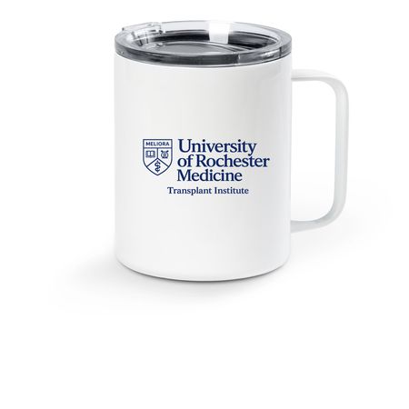 Donate Life NYS- Sara's Running a Marathon, a White Stainless Steel Travel Mug