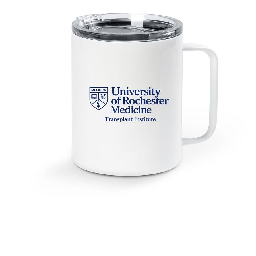 Donate Life NYS- Sara's Running a Marathon, a White Stainless Steel Travel Mug